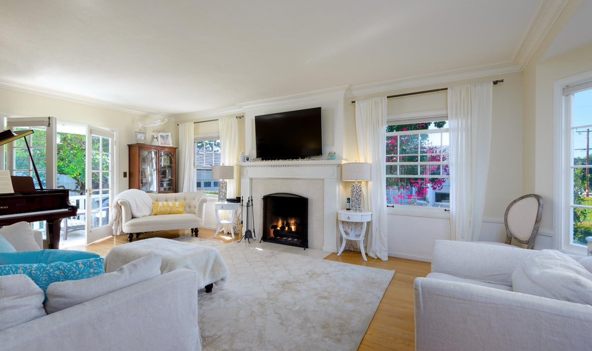 The bright, airy #livingroom of one of our newest listings to hit the market. bit.ly/410epadre #milliondollarlisting #forsale #realestate #centralcoast #sbliving #805living
