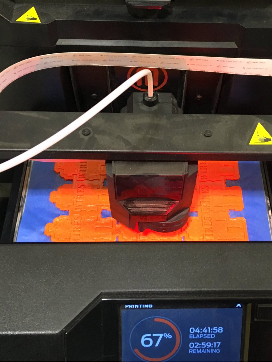 WayneTwpSuper's tweet photo. A lot of great excitement for the free products the @frc4580 are creating with the 3-D printer and lazer engraver at #wearewayne #WiRES https://t.co/bMfdeq2uIu
