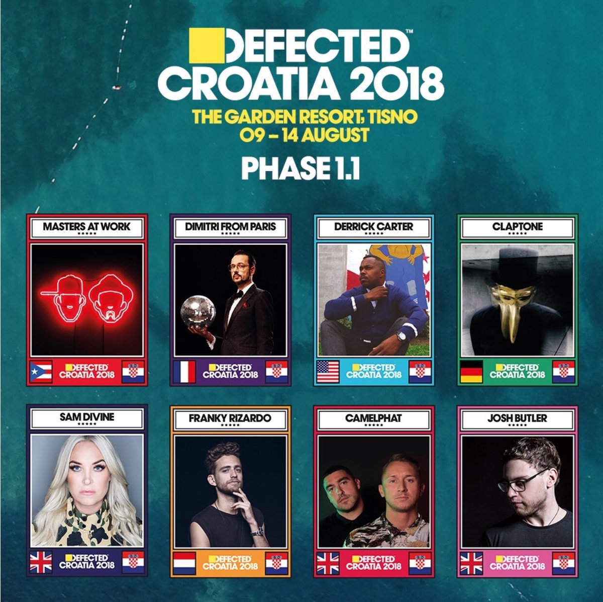 #DefectedCroatia 2018: Phase 1.1 🇭🇷

defected.com/croatia