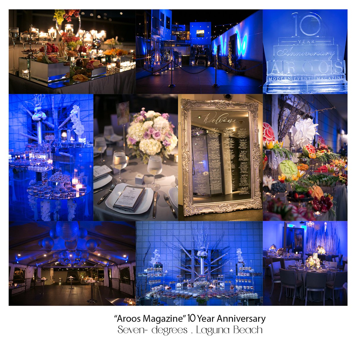 AroosMagazine's tweet photo. Aroosmagazine  10 year Anniversary 
#sevendegrees #lagunabeach #aroosmagazine #bridalmagazine #luxuryweddings #luxuryevents #bridal #engagement  #besharatigroup #missionranchmarket #belprofuctions #carvingice #djjulius https://t.co/S4zuRnhHoh