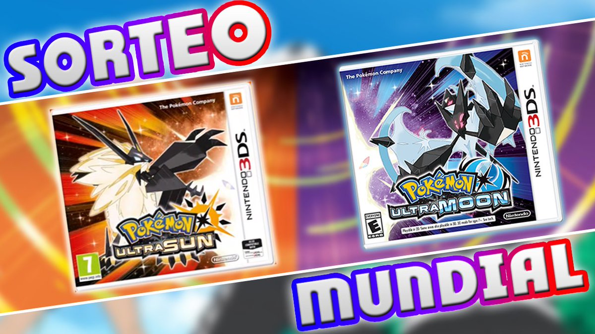 Sorteo mundial de un juego Pokémon UltraSol o Pokémon UltraLuna:
- REQUISITOS:
OBLIGATORIOS
✅SEGUIR A @AFRODITA_PKM
✅SEGUIR A @appsoak
🔁RT ESTE TWEET
✅ SUB REVENGE KILLER goo.gl/KqCZ6o
RECOMENDABLE
✅SEGUIR A @RAYI19YT
-SUSCRIBIRSE AL CANAL DE RAYI