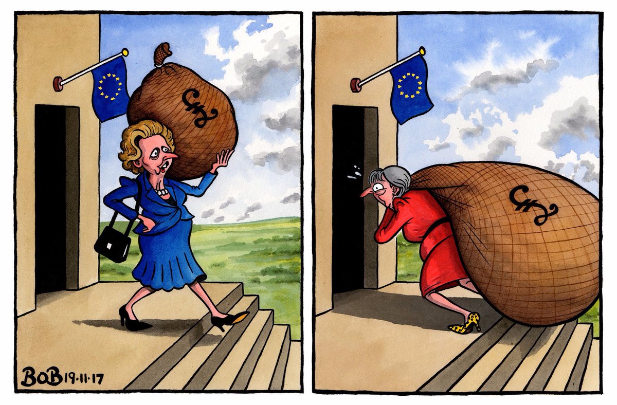 Cartoon4sale's tweet image. Bob Moran on the UK’s EU rebate - political cartoon gallery in Putney