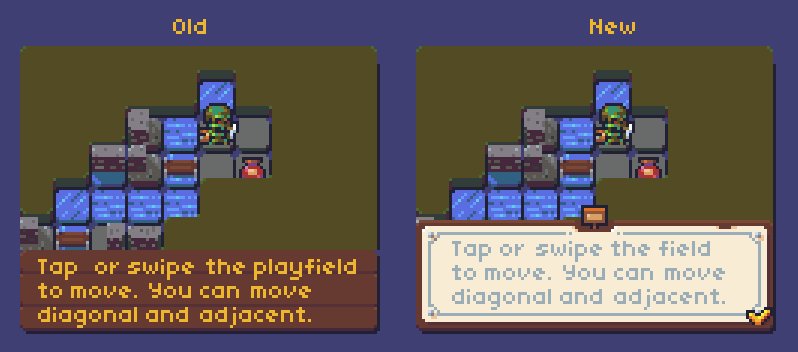 DungeonSqueaker's tweet photo. This week the dialogue UI improved a lot.

Devlog: https://t.co/yUYr1vMQXk #screenshotsaturday #gamedev #pixelart https://t.co/yQvApcT8Vx