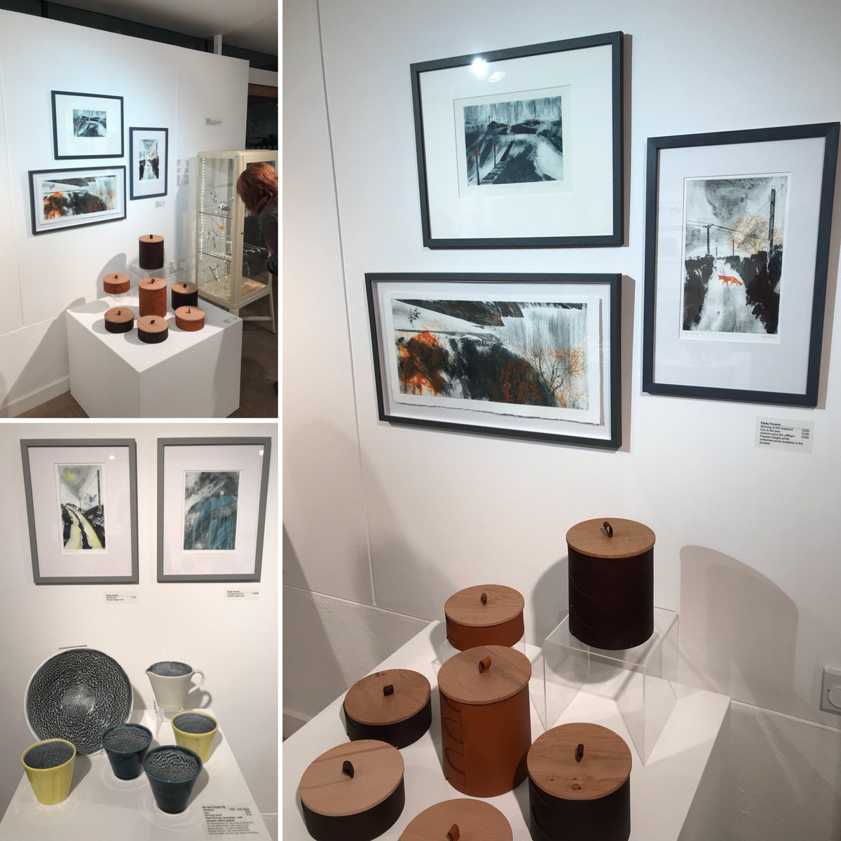 DrawntoDevon's tweet photo. Great PV @devonguild #Make2017. Delighted to be one of many terrific makers on show at Bovey Tracey. My 5 new landscape prints. https://t.co/HUPiClJsCn