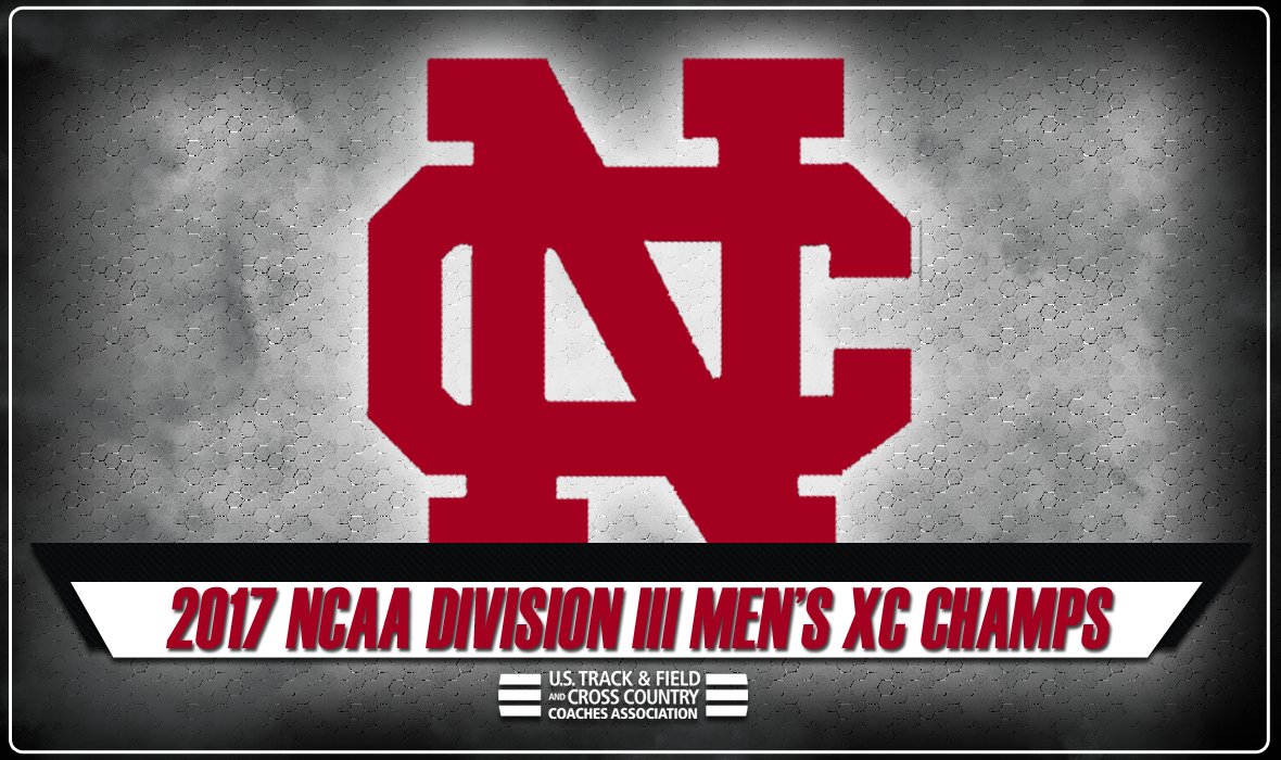 USTFCCCA's tweet photo. Title No. 1⃣8⃣ for @NCC_Athletics men's cross country squad. Just wow.

They are the 2017 NCAA Division III Men's Cross Country team champions. #NCAAXC https://t.co/URKv6GFOr2
