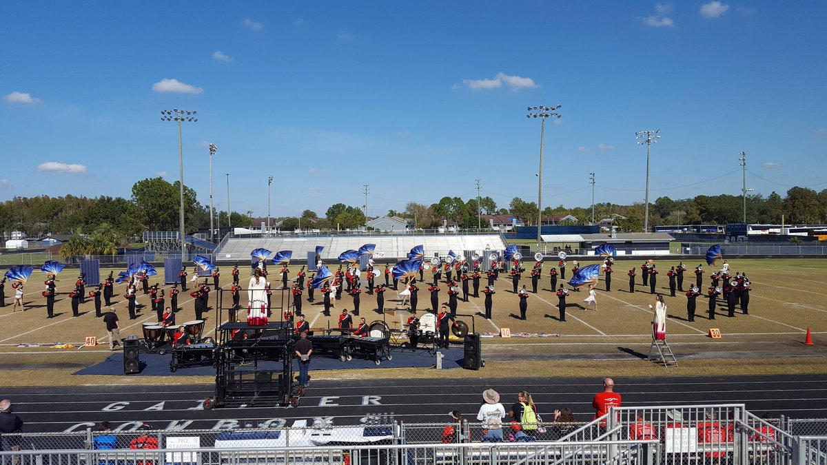 CooperCityHigh's tweet photo. Here at States with the Sound of Pride. An absolutely amazing show, Aurora Awakens, performed by an incredibly talented group of students. A special thank you to Band Director, Danielle Singer and her team. SOP-8th place in States 5A!!! AWESOME https://t.co/BOroIuKMVj