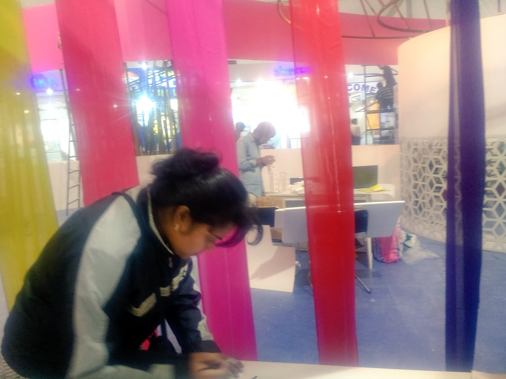 akansha1690's tweet photo. During our Preparation time for India International Trade Fair 2017. 
#IIFT2017 #RenewableEnergy #energy https://t.co/PjPFNpwjyJ