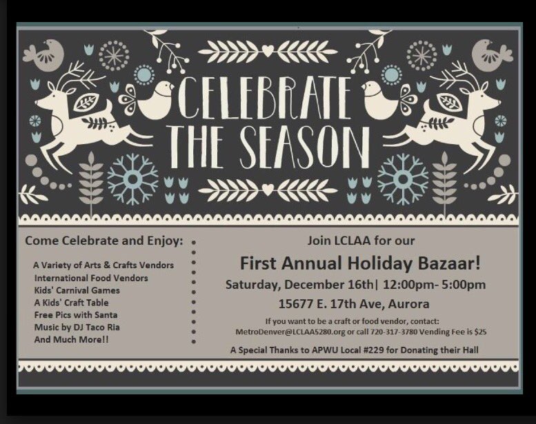 LCLAA5280's tweet photo. This is going to be a great event! There will be craft, art, &amp; food vendors.  Games, activities for kids, and raffles. Also, learn ab LCLAA https://t.co/DcL1mcJKAU