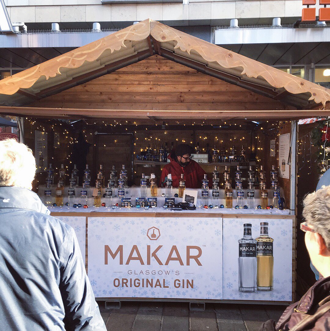 MakarGlasgowGin's tweet photo. Pay us a visit at the St Enoch Square Christmas Market, we’ll be here everyday from 10am till the end of December with some winter warmers - the perfect stocking filler for any gin lover 🍸 https://t.co/xHAK2fo8J1
