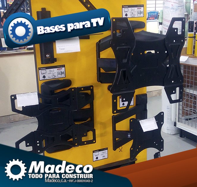 madeco_contigo's tweet photo. Consigue más espacio en tu habitación o sala con una base aérea para tu televisor. ¿No sabes donde encontrarla? ¡Ven y búscala en Madeco!
#SanCristobal #BasesTV https://t.co/gLajBG2Tri