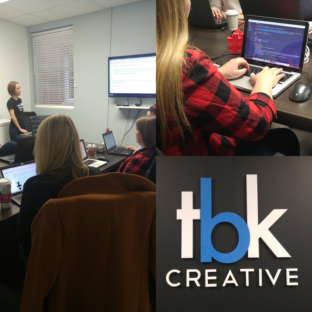 learningcodeyxu's tweet image. Thanks to all our mentors and everyone who came out to our responsive web design workshop. And a special thanks to @tbkCreative for hosting us.