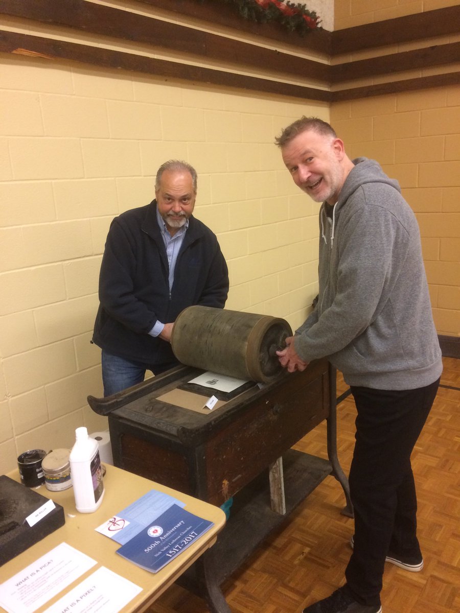The printing press at NVMA Reformation Fair <a href="/ESynodELCIC/">Eastern Synod-ELCIC</a>