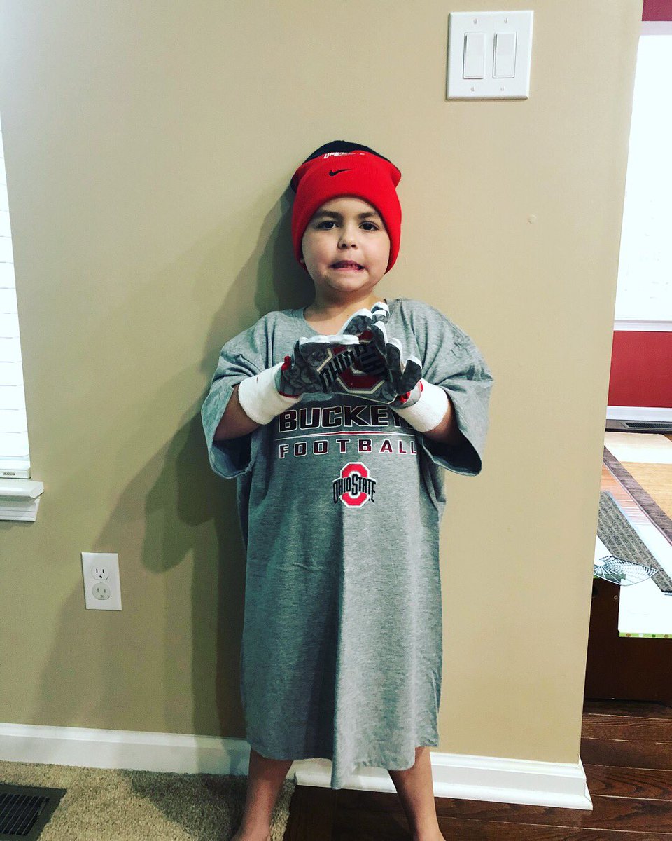 colin_dunlap's tweet photo. People continue to amaze us. We have no allegiance or connection to Ohio State football — and this package came for Darran today. What class. They just gained some fans. https://t.co/1L2Dn155r8