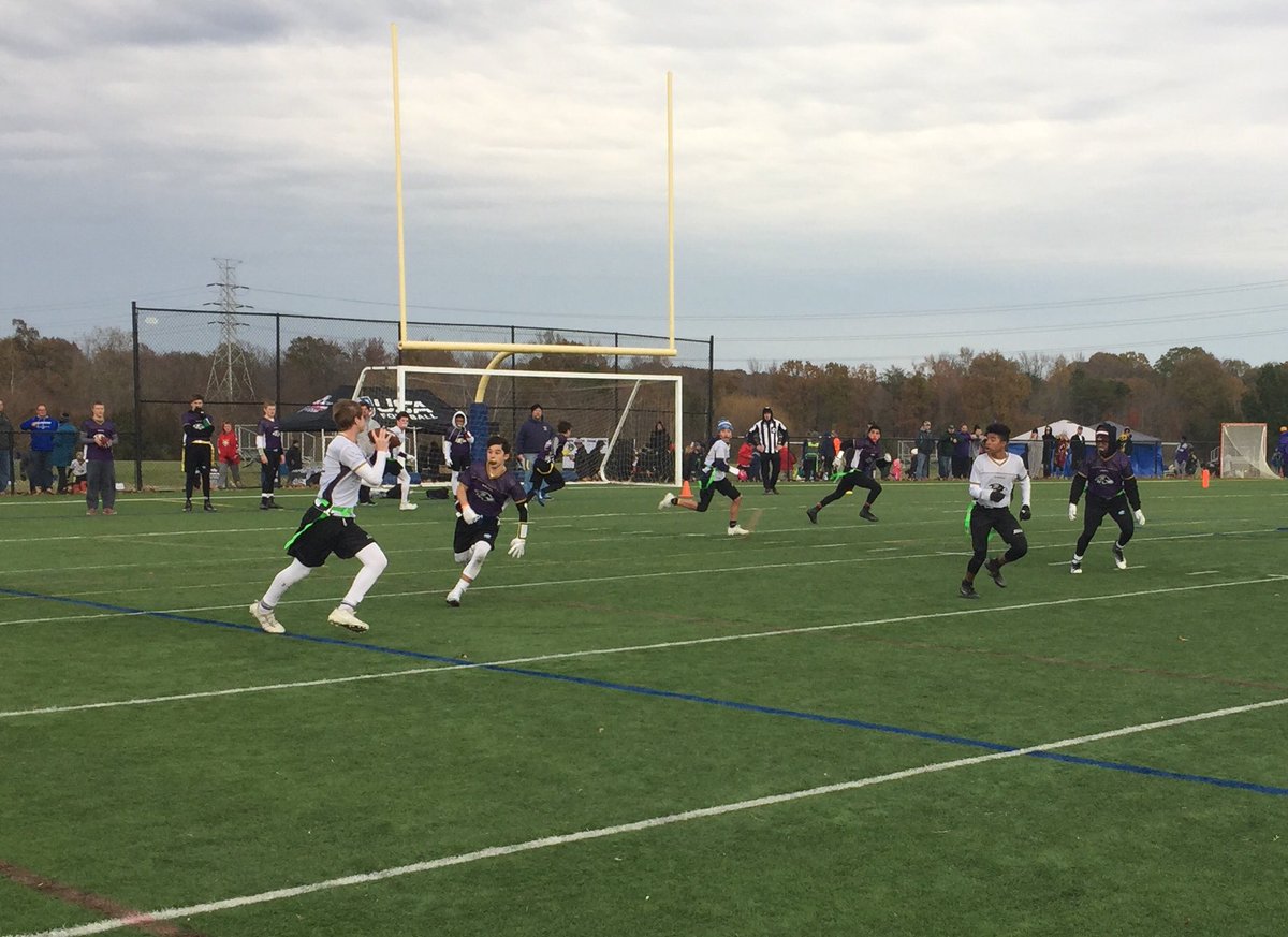 Ravens's tweet image. We hosted the NFL regional flag football tournament today! #LetsPlayFootball