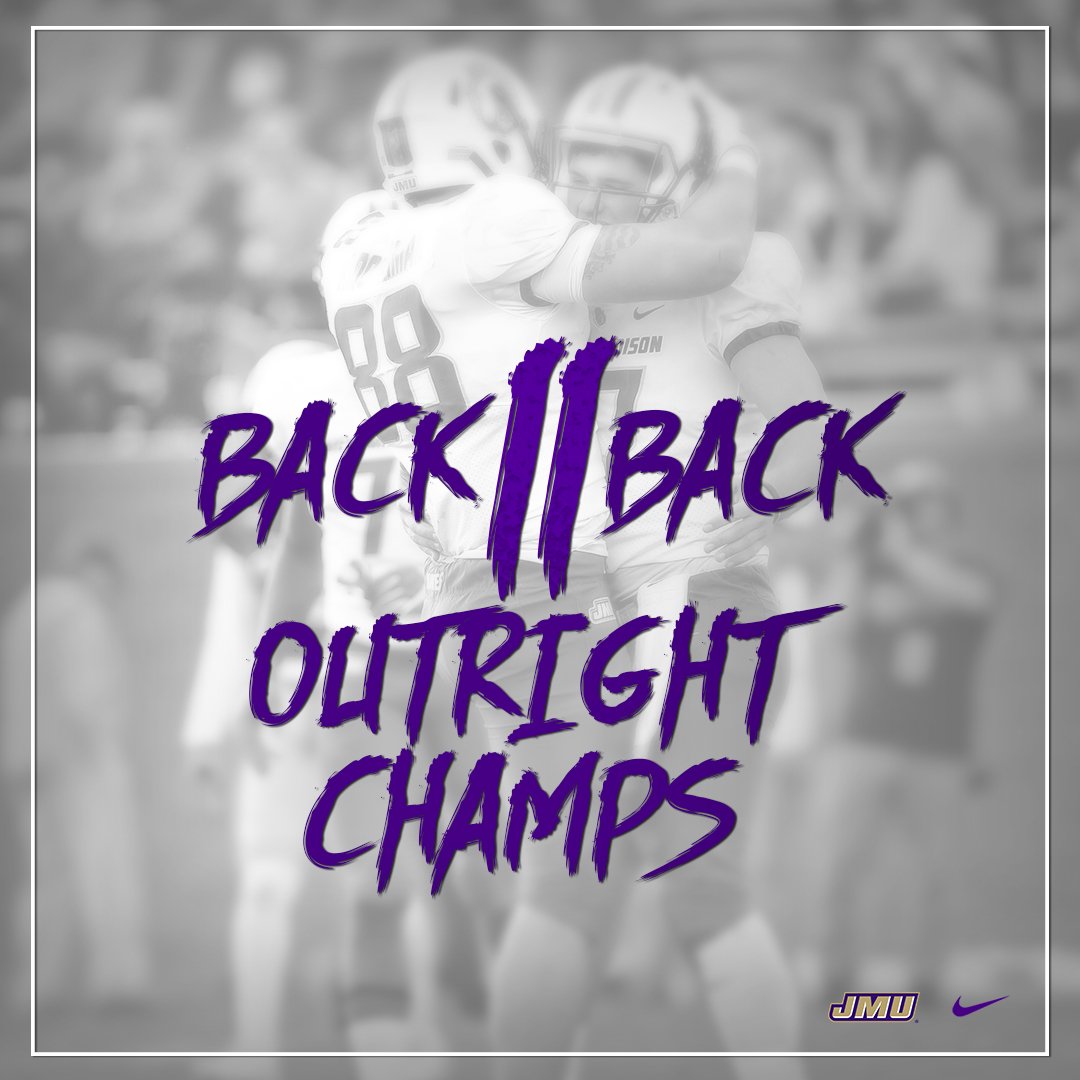 With today's win, the Dukes claim their second straight outright CAA Championship! This marks the first time a team has gone 8-0 in conference play back-to-back years! #GoDukes