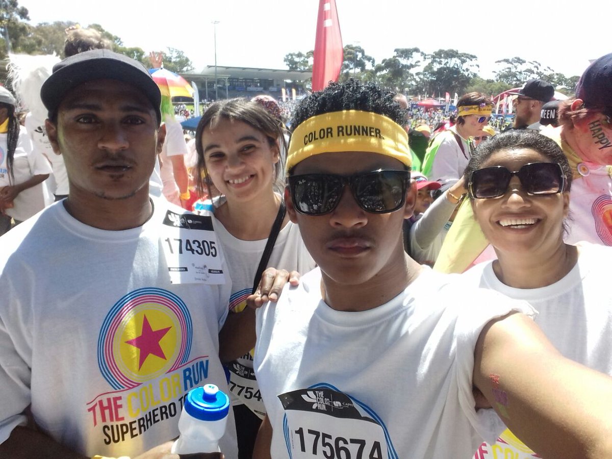 claudiaflink19's tweet image. I had one of the best days today... thank you for the #Happiest5k @TheColorRunSA #medihelp #capitec @Heart1049FM and everyone that made today so much fun. Me and my family enjoyed every moment.