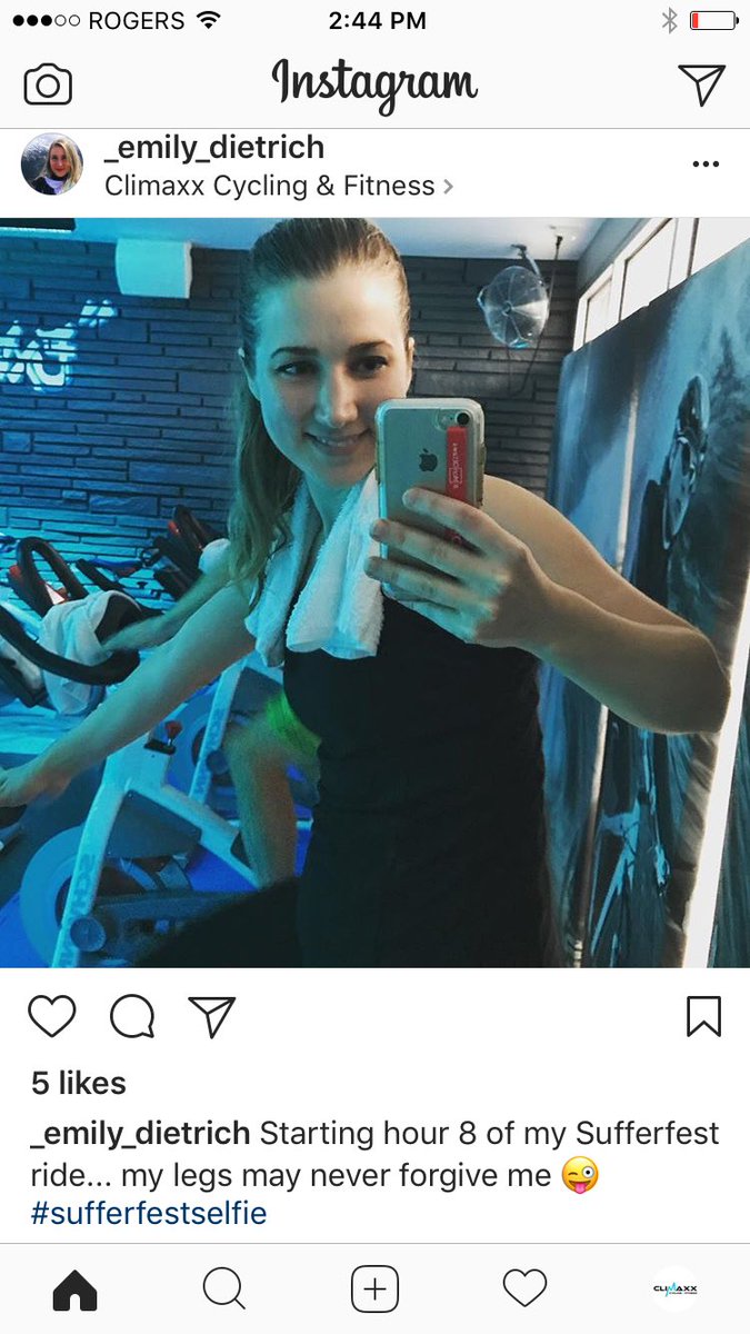 climaxxcycling's tweet photo. Go Emily Go. Emily is slaying @TheSufferfest for a great cause. #sufferfestselfie #sufferfest #rightleftrightleft #hour8of10 #greatcause @communitycarest https://t.co/q1c2E0Jujb