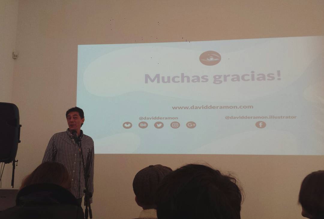 Drawfolio's tweet photo. Último día de #ilustrasal con @AlbertMonteys y @davidderamon ¡Nos lo hemos pasado genial, gracias a los amigos de @espacioznk  por organizar este pedazo de evento, y gracias a todos los ilustradores que hemos conocido! https://t.co/i4NTsUTz3R