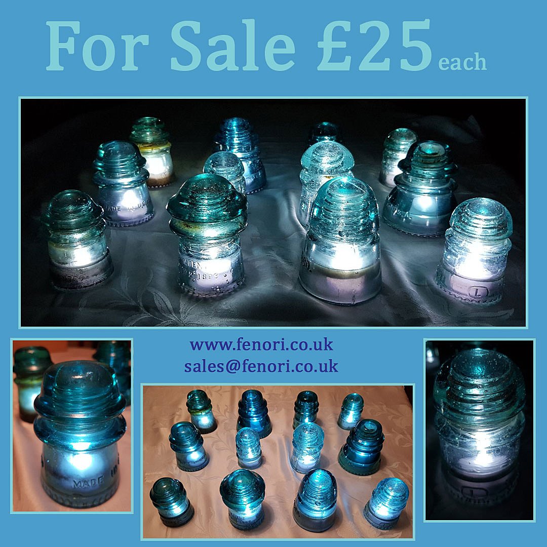 Fenori_ci's tweet photo. for @SunburyAntiques new in from #usa #hemingray #glass #electric #insulators ideal #Christmas presents #lighting https://t.co/vbE3jOkWJW