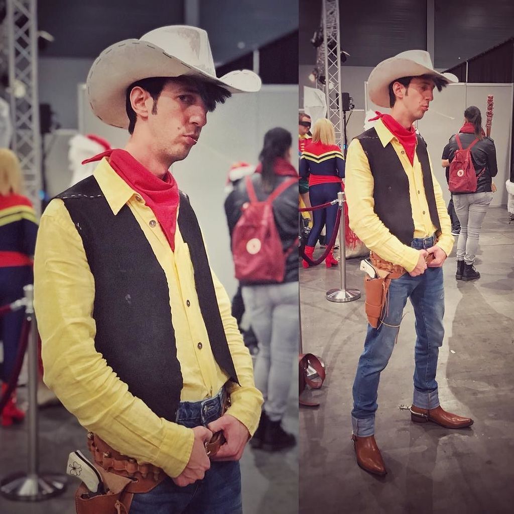 saraparker's tweet photo. Awesome #LuckyLuke Cosplay @dutchcomiccon - Check out @comicbook_cosplay .
#cosplay #cosplayer #cosplayersofinstagram #cosplaying #cosplayfun #cowboy#luckylukecosplay #dutchcomiccon #dutchcomiccon2017 #iphone7plus #iphonephotography https://t.co/5nIInGoigw https://t.co/etk8MqZNIq