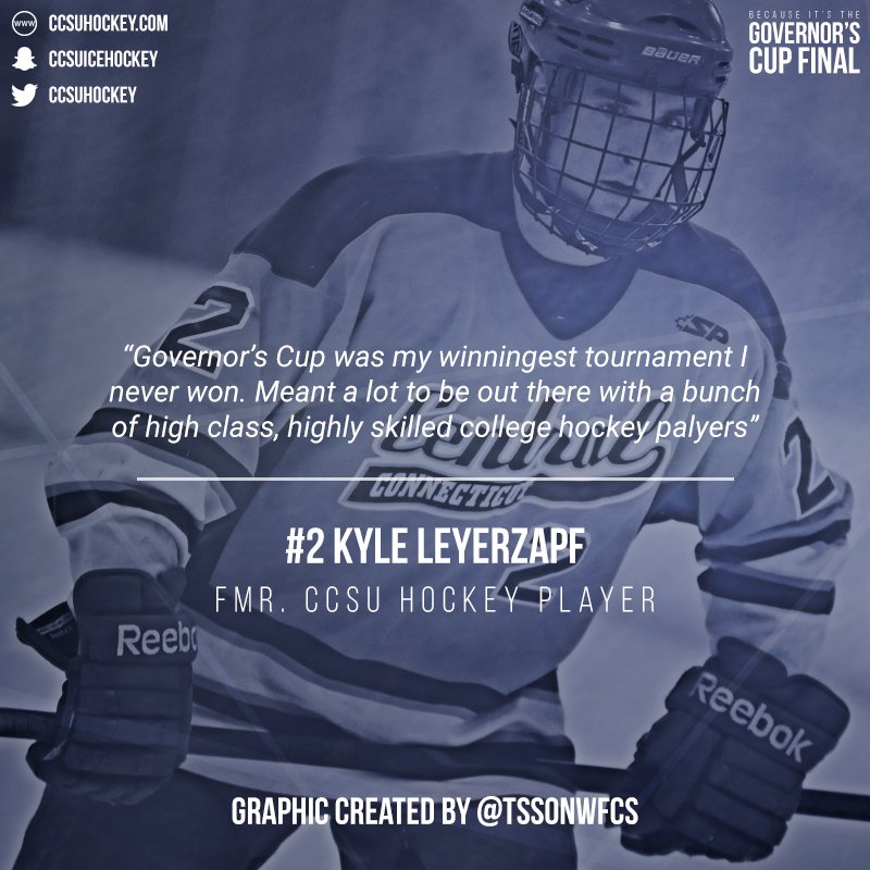 TSSonWFCS's tweet photo. Former @CCSUhockey player @KyleLeyer2 on the impact the cup had on his life. #BecauseItsTheGovCup https://t.co/9BAbv2kRaD