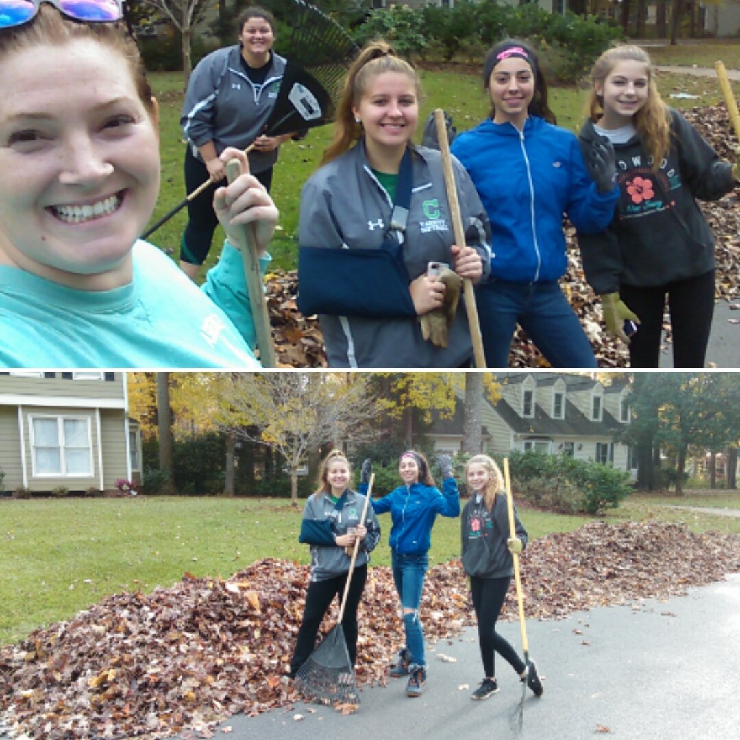 Imp_Softball's tweet photo. And that's a wrap! 🍁🍂 #Fundraking #CarySoftballRakesYourLeaves
Don't want to take your yard? We can do it for you! #WorkwithaSmile https://t.co/HN1sHBbmvB