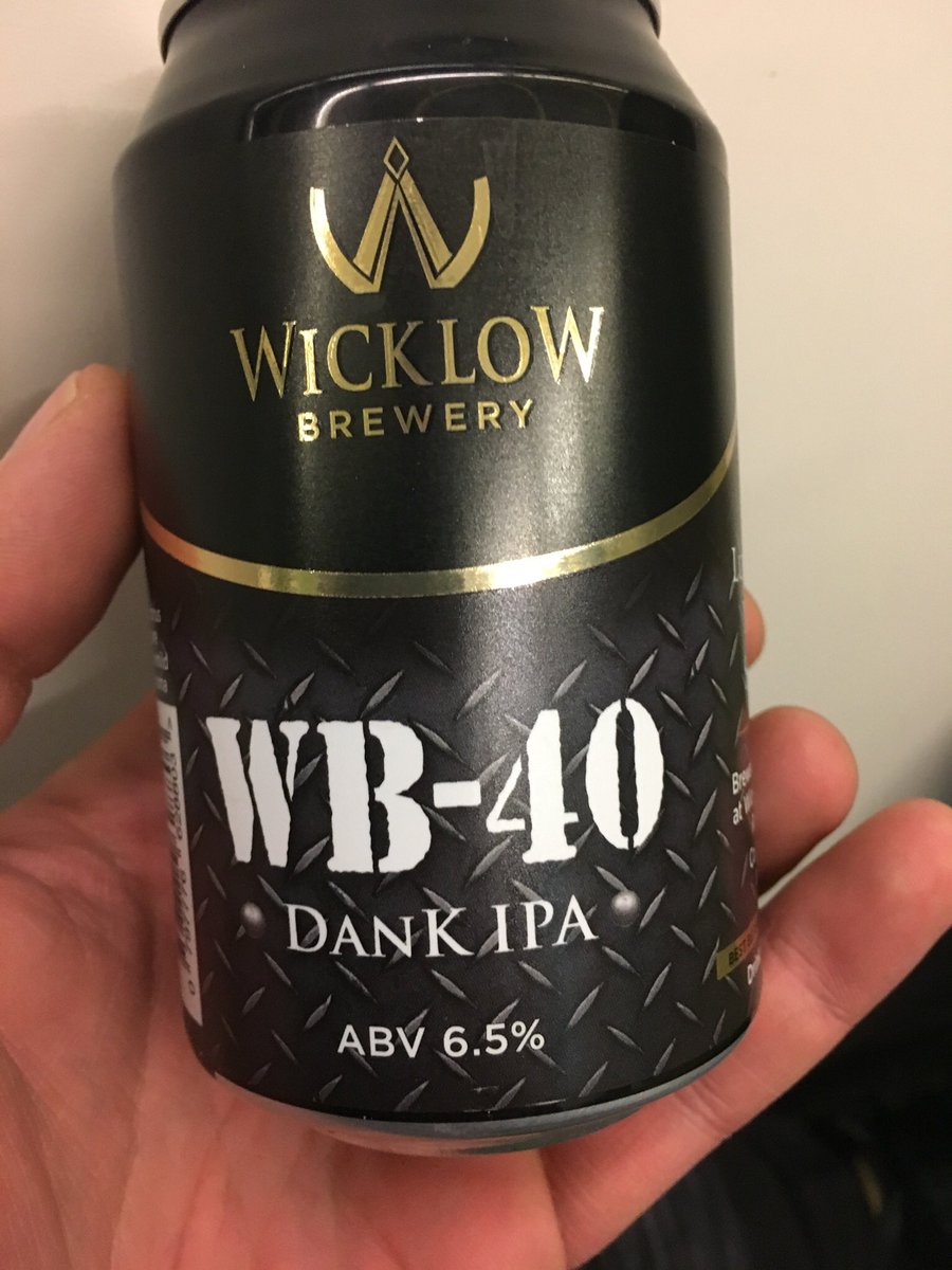 traxedo's tweet photo. @WicklowBrewery love the beer unfortunately it looks like I’m drinking oil https://t.co/7xG2WMIaDO