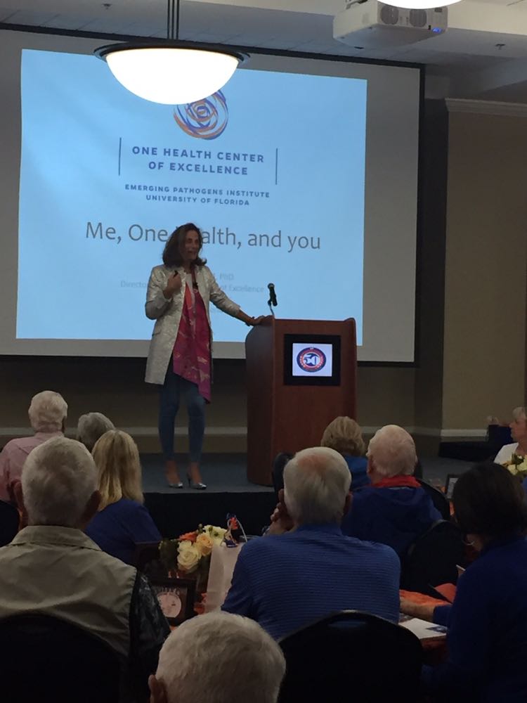ilariacapua's tweet photo. Thank you @UF for organizing  #GrandGuard  class of '67 and allowing me to present @OneHealthUF. What a joy! @UFCALSDean @UFVetMed @PresidentFuchs @ResearchUF  @JackPayneIFAS https://t.co/b7lddruHJx