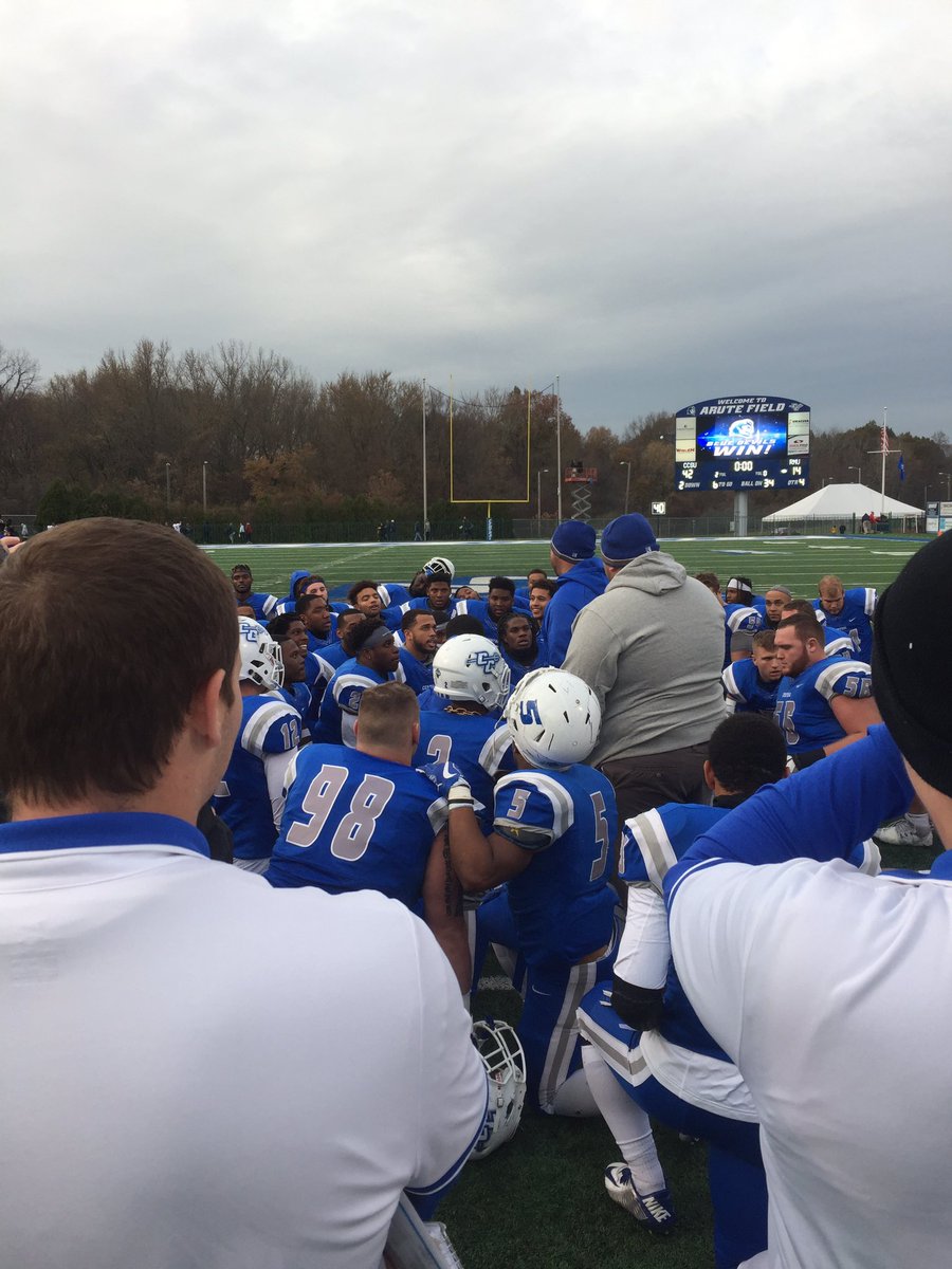 NECFootball's tweet photo. They are the first team to complete an undefeated #NECFB season since Albany in 2008. #NECchamps

Congratulations to @CCSUBlueDevils. Now, it's time to win some #FCSplayoffs games. https://t.co/uPeZyeqHnU