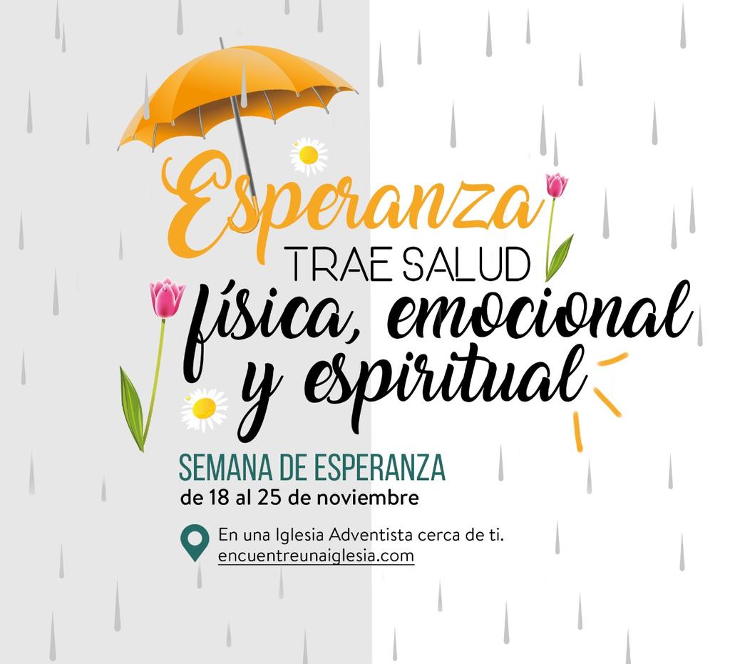Del 18 al 25 de Noviembre, disfruta de una semana extraordinaria que puede cambiar el sentido a tu vida. “El Poder de la Esperanza”
<a href="/EnzoChavez/">Enzo Chávez</a> <a href="/PrCarranza/">Pr. Alberto Carranza</a> <a href="/Pr_midhuart/">Midhuart Montesinos </a>