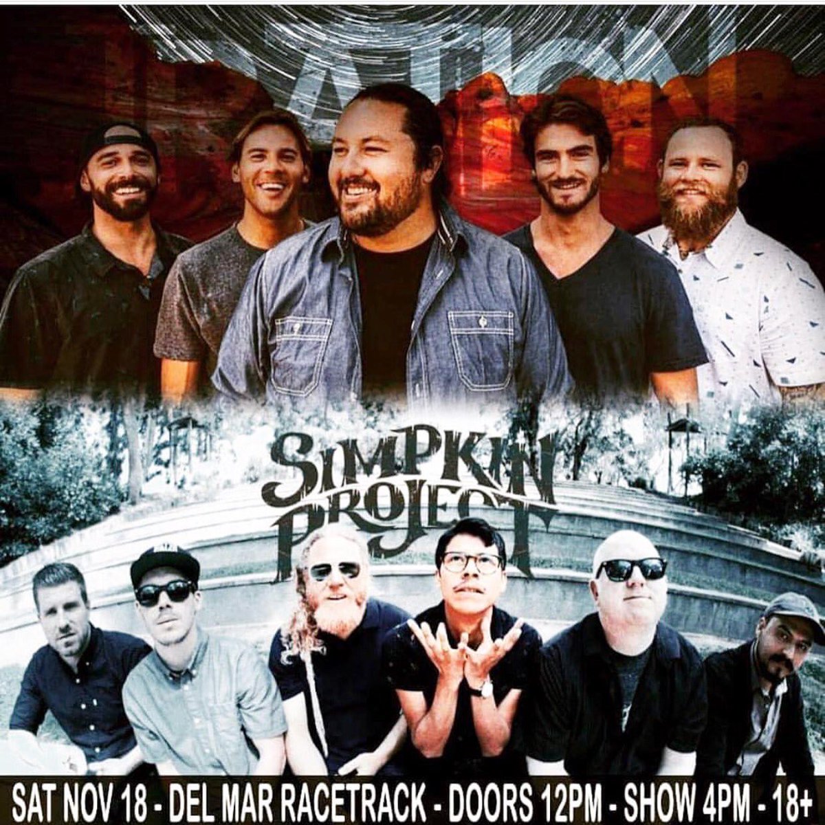 SurfRootsRadio's tweet photo. San Diego - Tonight @DelMarRacing free show after the races! @Iration & @SimpkinProject @Dub_Rockers #Iration #SimpkinProject ๐๐ป๐บ๐ https://t.co/tDGvKI5eQh