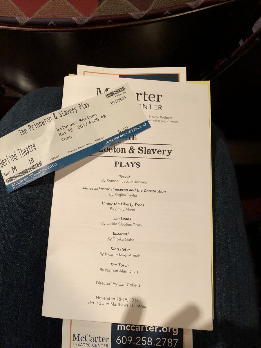 grace_masback's tweet photo. Plays starting soon! Can’t wait! #PrincetonAndSlavery https://t.co/rSeFQWp61S