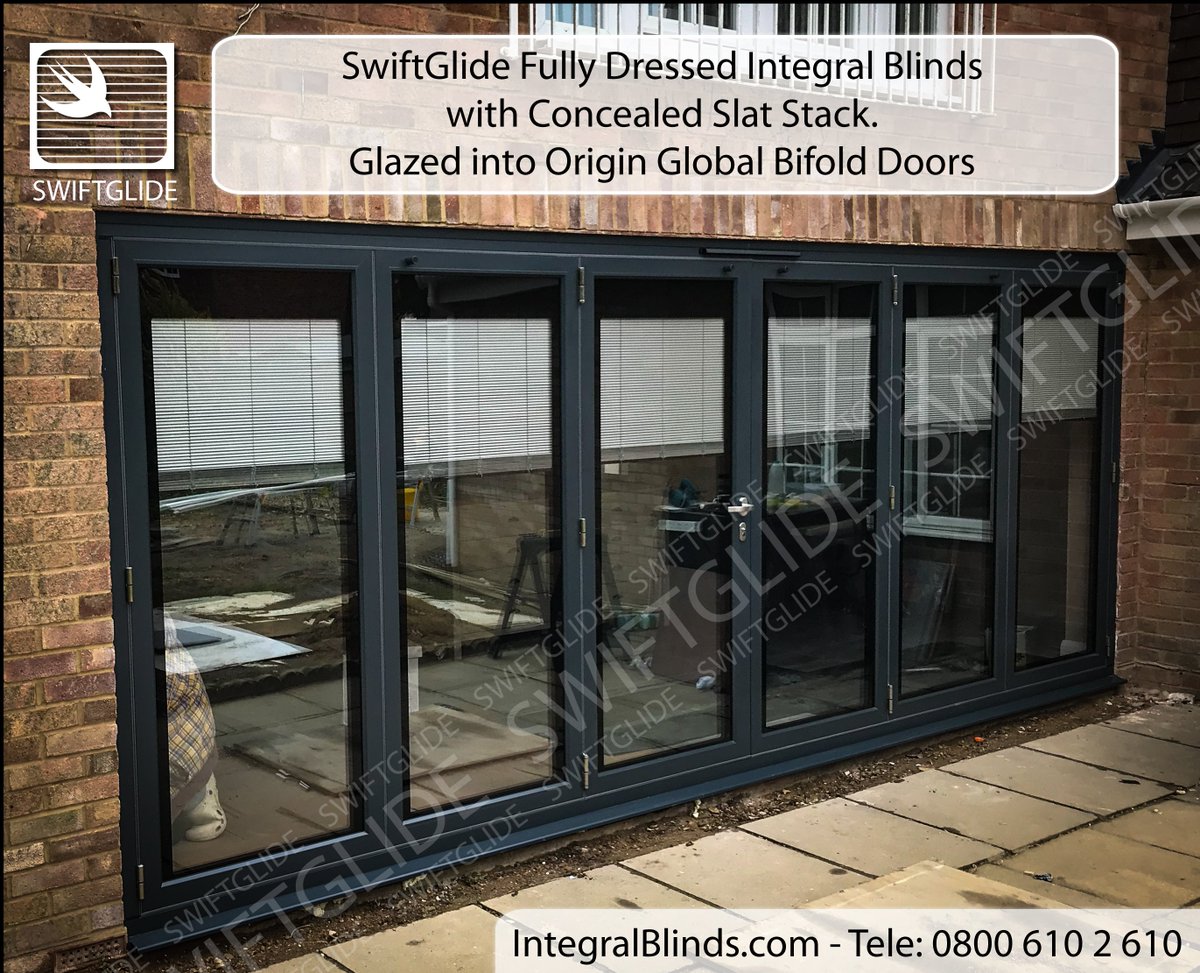 A really superb <a href="/Originbifolds/">Origin Global</a> 6 panel Bifold Door install for us this week by Steve &amp; his lad <a href="/Northwestbifold/">North West Bifolds</a> - Customers are delighted with the door, the install &amp; with our fully dressed integral blinds. #QUALITY #westwycombe #kingslangley