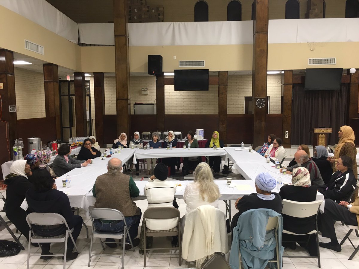 DAHOutreach's tweet photo. Going on now: Cup of Tea with Sr. Fazia Deen! #tea #interfaith #united #gathering #family https://t.co/BPgQy8zOMF
