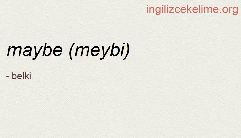 ingilizceyasam's tweet photo. #maybe #meybi #ingilizce #ingilizcekelimeler #english #language #kelimeezberleme https://t.co/y6bExz1HVc