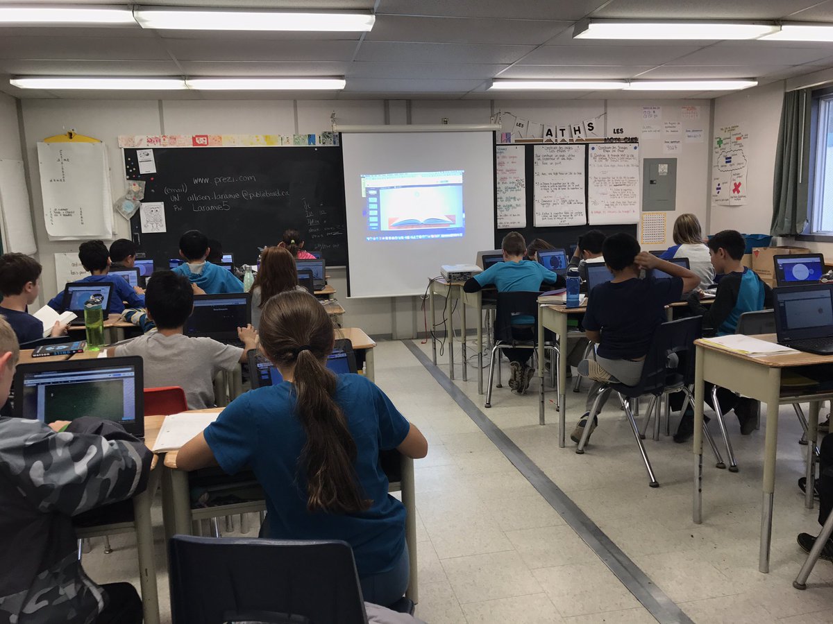 mllelaramie's tweet image. Learning how Perzi and PowerPoint have different features and functions to help us achieve the same goal of presenting information #techintheclassroom #techasatool 5L will create a Prezi to present their book report