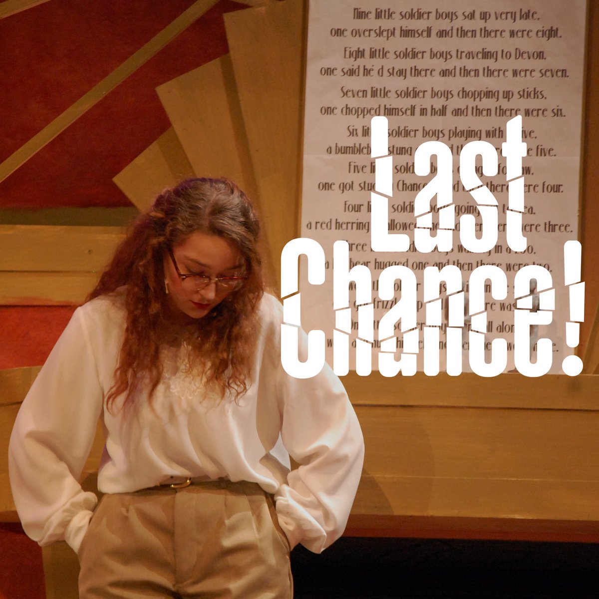 PMTheatre's tweet photo. Tonight is your LAST CHANCE to solve the mystery and see #PMNone! Hope to see you there! https://t.co/Lz5D1F4Jes
