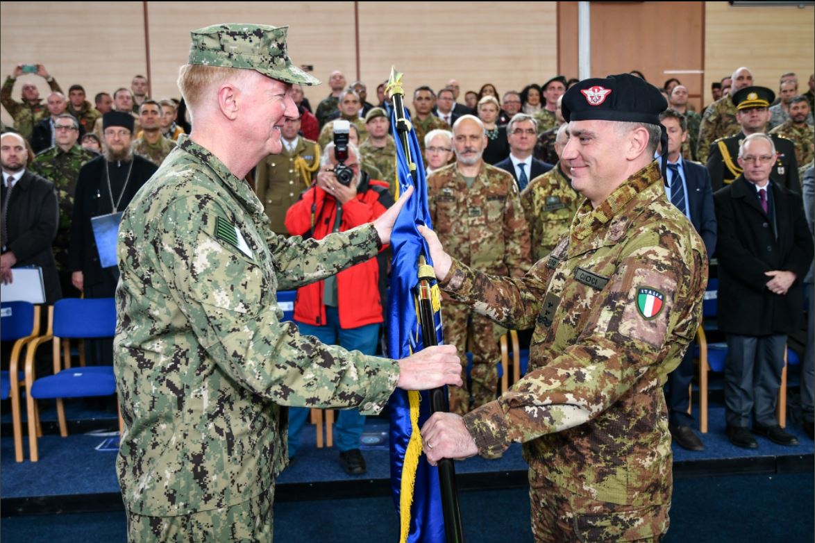 USArmyEURAF's tweet photo. @NATO_KFOR Italian Major General Salvatore Cuoci is the new Commander of #KFOR #StrongEurope #WeAreNATO #EnduringCommitment https://t.co/UZ3ovv9O3u https://t.co/rLbb7F8zWk