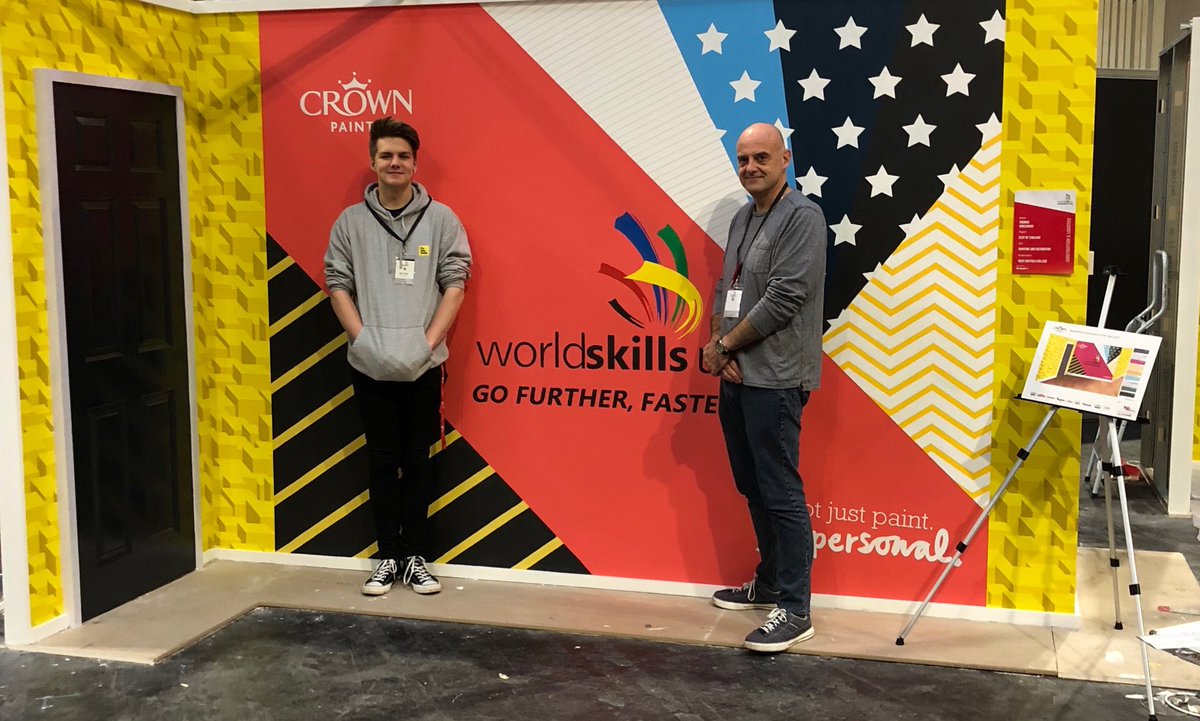 ChrisWSC16's tweet photo. Thomas Palowski won the gold award for Painting and Decorating, couldn’t be more proud of him and his amazing teachers @WestSuffolk https://t.co/rHsF2F3sSL
