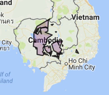 OverlapMaps's tweet photo. This is what #Denmark looks like overlapped with #Cambodia. Head over to https://t.co/zEhy9d3YMW to try out your own combinations! #Homeschool #Edtech https://t.co/CwEcezbpbI
