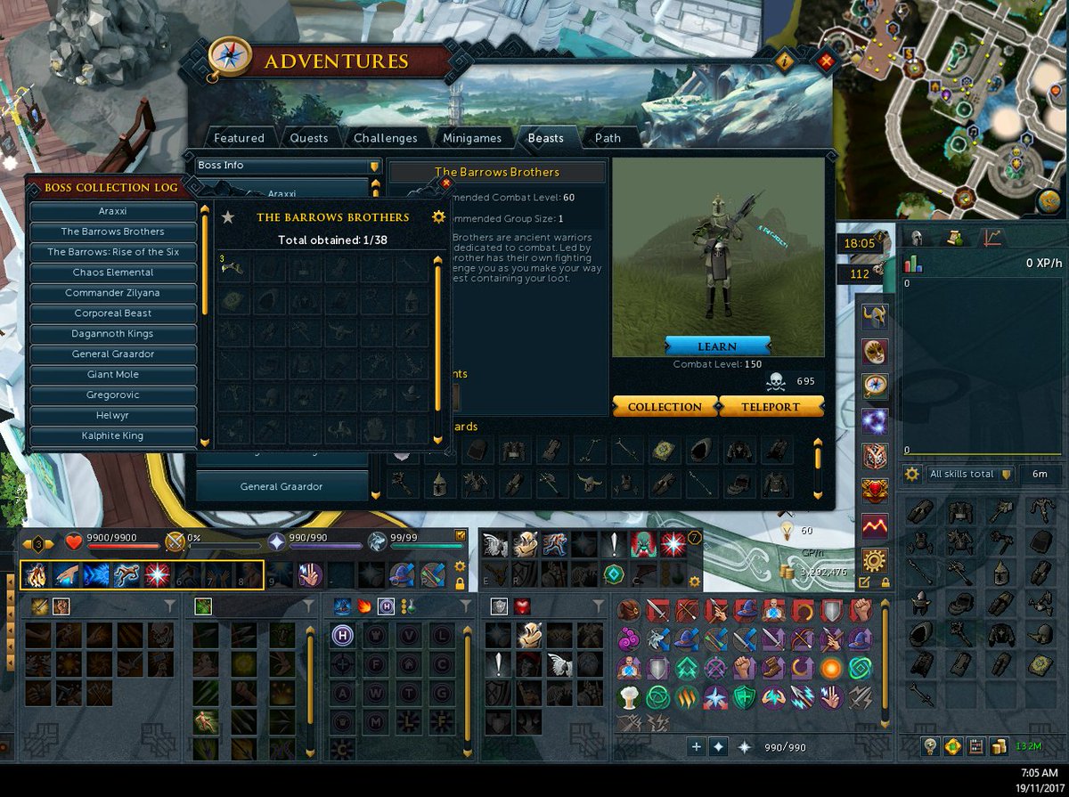 HunterHStevens's tweet photo. @JagexShauny do I need to get these Barrows drops again for them to count on my collection? Obtained them before the collection update. Ironman BTW (RSN: Shellac) https://t.co/lJN0VxM3cW