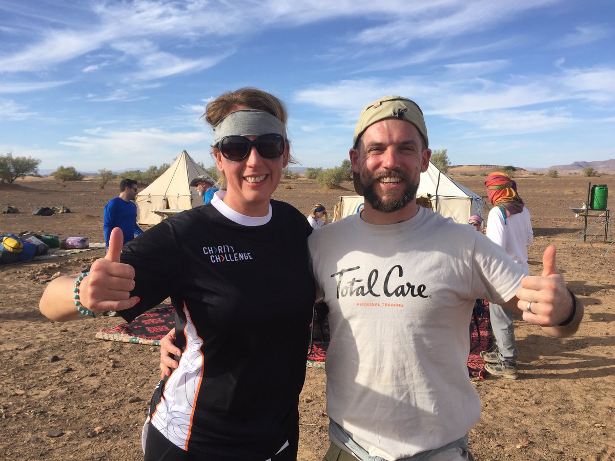 NewBody12's tweet photo. Tommy and Claire have landed and completed just over 100km over the Sahara Dessert over 4 days it has been Epic. Lots of photos and stories to follow. Join us in saying a massive congrats to Claire and Tommy for such an amazing achievement and raising money for @HomeStartHerts https://t.co/g0LR5MUU5T