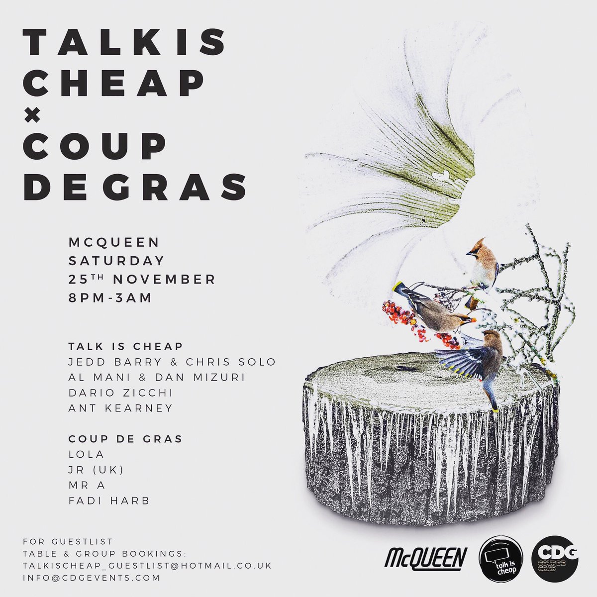 Next Saturday we are rocking and rolling at @__McQueen__ with our boys <a href="/talkischeapLDN/">Talk Is Cheap</a> let's do this :-)