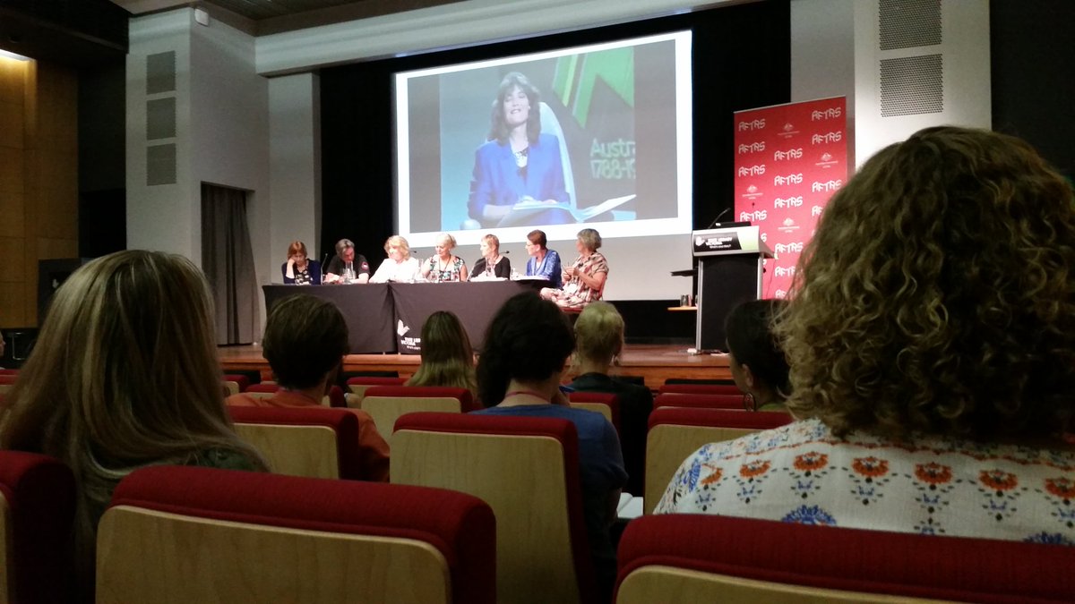 bookish_gardy's tweet photo. so awesome to see so many female screen legends on the panels @AFTRS #aftrsmakeit #screen #production #womeninfilm #womeninscreen https://t.co/MpxXs2azhu
