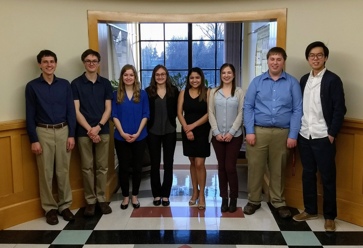 NicMcPhee's tweet image. Why are these people so happy? They just finished their @UMM_CSci Senior Seminar presentations! Well done all!