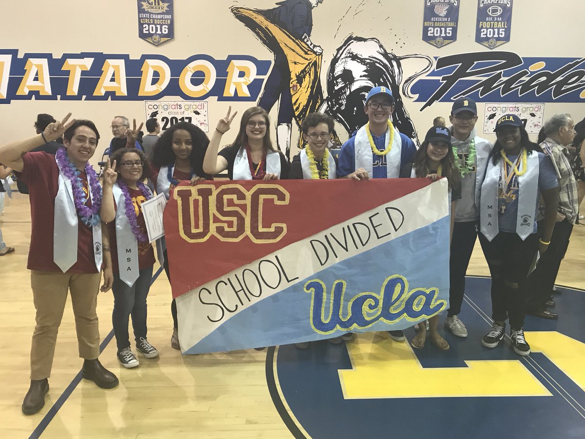 Big Game Day!!!  MSA has students at both schools!!! #UCLAvsUSC