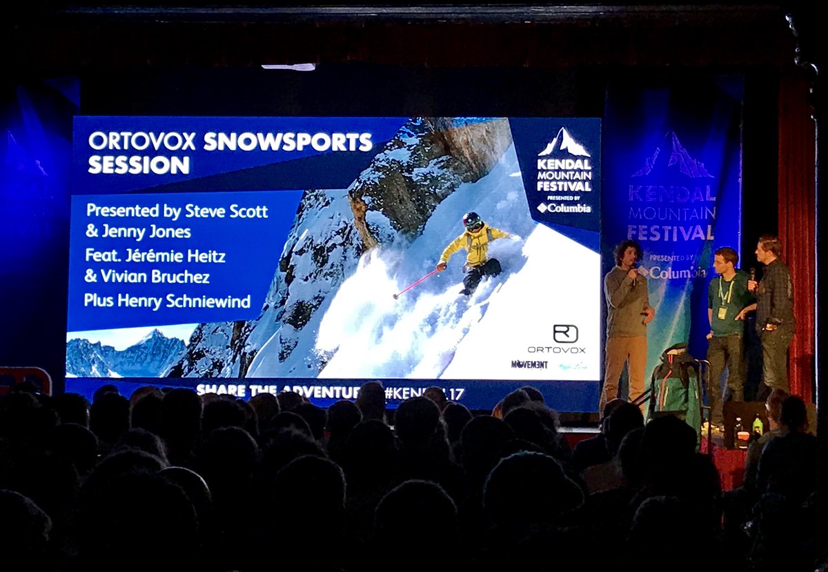 MartinC_Guide's tweet image. Vivian Bruchez &amp;amp; Ben Tibetts introducing us to filming the steeps at @kendalmountain Chapeau! @FallLineSkiing