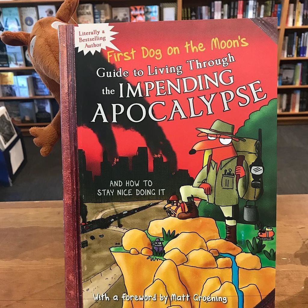 SunBookshop's tweet image. First Dog On The Moon’s Guide To Living Through The Impending Apocalypse And How To Stay Nice Doing It.
.
.
.
#firstdogonthemoon #impedingapocolypse #sunbookshop #yarraville #books #graphicnovels #staffrecommendation ift.tt/2zOMOYP