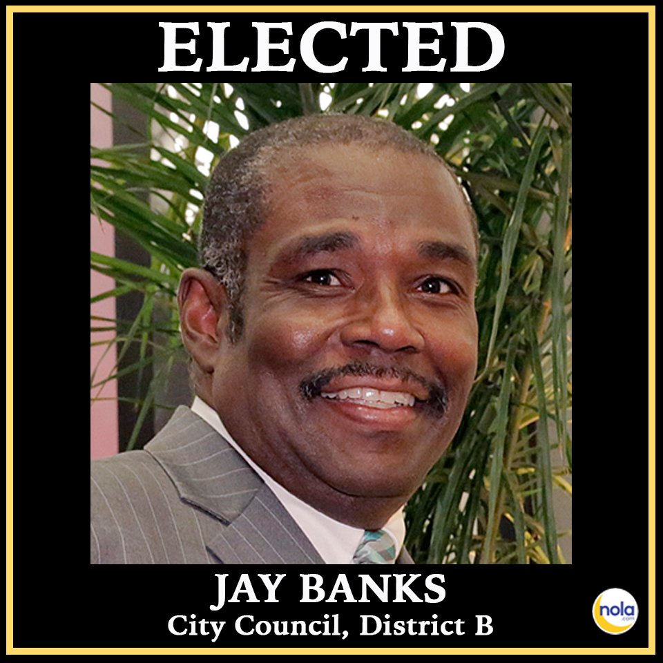 NOLAnews's tweet photo. Jay Banks wins District B New Orleans City Council seat
https://t.co/JjqNrG2q0u https://t.co/0NkOsjLLwS