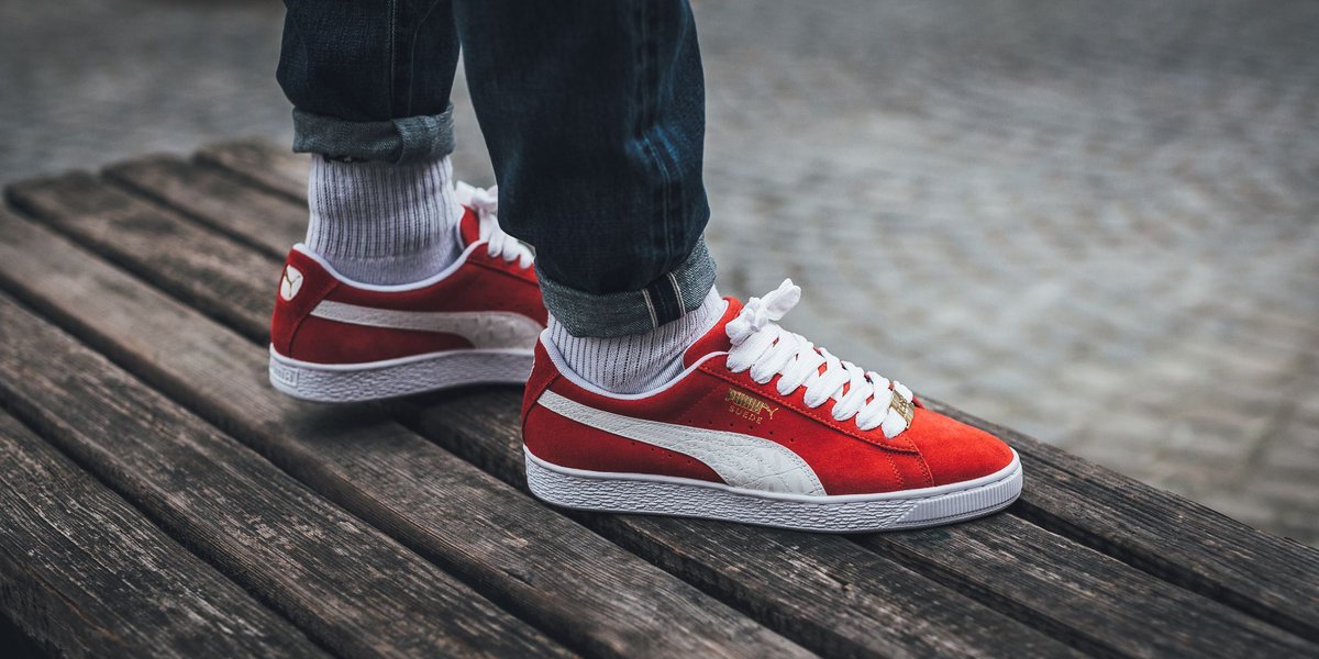 puma suede classic red scarlet